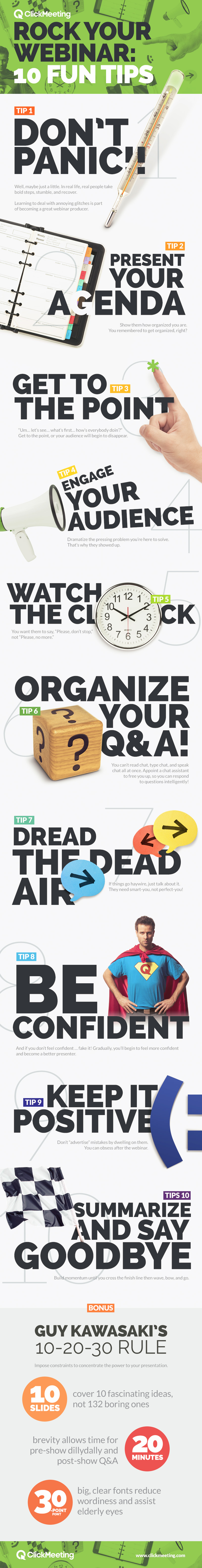 Infographic: 10 Fun Tips to Get Ready for Your Webinar
