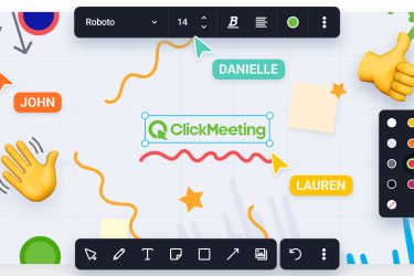 Le tableau blanc ClickMeeting : un espace de création participatif illimité