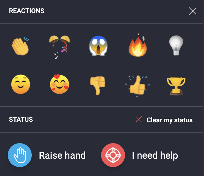 New features in mobile app: live emoji and chat window update – Webinar ...